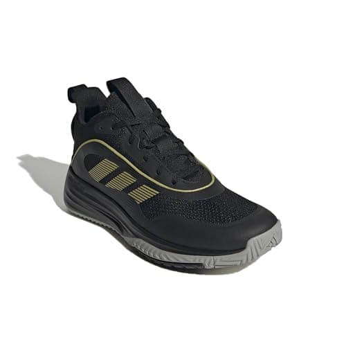 adidas Homme Own The Game 3 Shoes, Core Black/Gold Metallic/MGH Solid Grey, 44 2/3 EU - Image 5