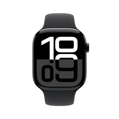 Apple Watch Series 10 (46mm GPS + Cellular) Smartwatch with Jet Black Aluminum Case and Black Sport Strap (M/L). (Refurbished) - Image 3