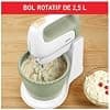 Moulinex Mixer, Hand Mixer, 500 W, 5 Speed, 2.5 L Bowl, 2 Whisks + 2 Dough Hooks, Prep'Mix+ HT464010 - Image 4