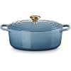 Le Creuset Chambray 21178294344441 Signature Enamelled Cast Iron Casserole Dish with Lid, 29 cm, Oval, 4.7 L, 4.7 kg - Image 3