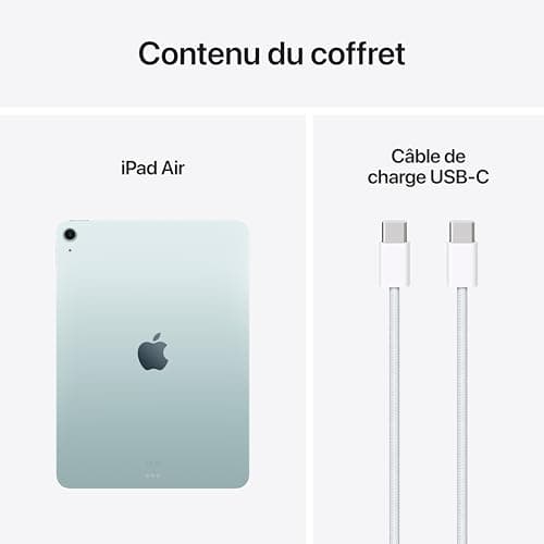 Apple iPad Air 11 Inch with M3 Chip: Apple Intelligence, Liquid Retina Display, 256GB, 12MP Front/Rear Cameras, Wi-Fi 6E, Touch ID, One-Day Battery Life - Blue - Image 7