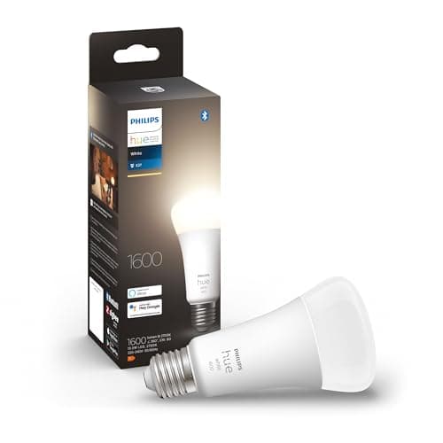 Philips Hue White E27 100W Smart LED Light Bulb 1600 Lumen Bluetooth Enabled Works with Alexa, Google Assistant and Apple Homekit - Image 3