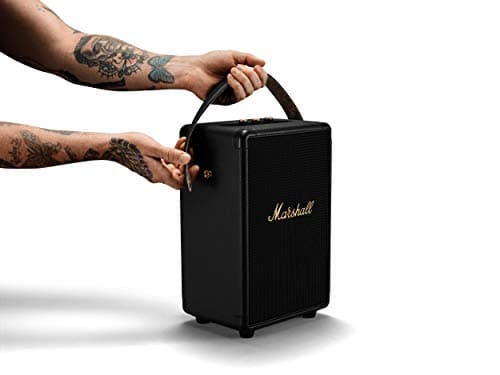 Marshall Tufton Haut-parleur de fête Bluetooth portable d'extérieur, résistant à l'eau IPX2 - Noir et laiton - Image 7