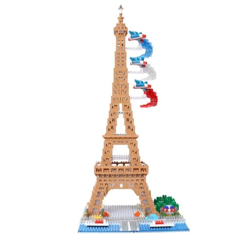 Bandai – nanoblock – Deluxe Eiffel Tower – Mini Brick Figurine – 2500 Pieces – Building Set Monuments Paris – Construction Kit Toy for Children 12 Years and Above Teenagers Adults – NBC057 - Image 4