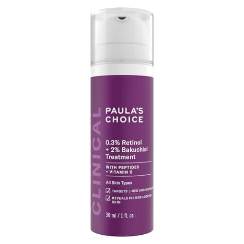 Paula's Choice CLINICAL 0,3% Retinol & 2% Bakuchiol Traitement - Visage Sérum - Anti Âge - Réduire Rides & les Taches Brunes - avec Peptides & Vitamine C - Tous Types de Peaux - 30 ml - Image 2