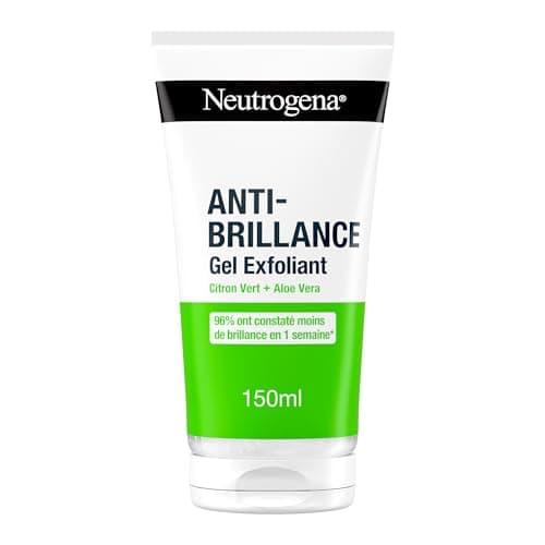 Neutrogena – Anti-Shine Exfoliating Gel (150 ml tube) – Lime and Aloe Vera Facial Scrub – 96% saw less shine in 1 week - Image 3