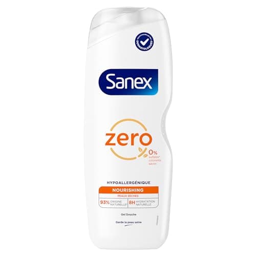 SANEX - Gel douche Nourrissant Zero% pour peaux sèches - Offre jusqu'à 8h d'Hydratation - le flacon de 725 ml - Image 4