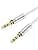 Syncwire 3.5 mm Male to Male Jack Audio Aux Cable [Gold Plated] Nylon Stereo Audio Cable for iPhone, Samsung, iPod, iPad, Car, Headset, Car Radio, Smartphones, MP3 etc. – 2 m, Silver - Image 3