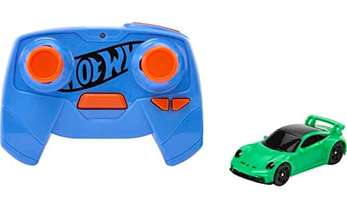 Hot Wheels Remote Control Car, Porsche 911 1/64 scale, USB cable, Track and Off-Road Racing, Turbo accelerator, Gift for Children, HLT20 - Image 2