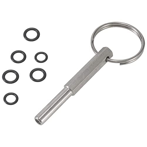 Oval Head Coffee Machine Wrench with Key Ring and 6 Rubber Rings, Oval Screwdriver Drive Bit Coffee Machine Repair Tools Compatible with Nespresso Jura Krups AEG - Image 2