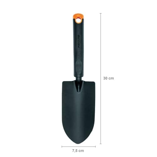 Fiskars Ergo 1027681 Garden Tool Set, 3 Piece Garden Trowel Trowel Garden Claw Stainless Steel Head/Plastic Handle, Black/Orange, Ergo - Image 3