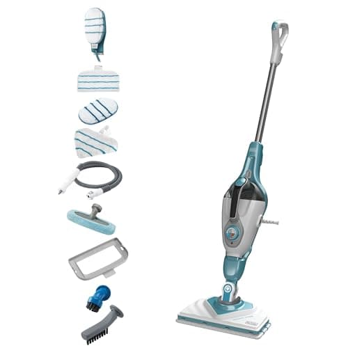 BLACK AND DECKER - Balai Vapeur avec Nettoyeur à Main et Gant STEAMITT - 11 Accessoires - Multifonctions 1600W - Temps de Chauffe 13,87 sec - Réservoir 500 ml - Nettoyage Parfait - BHSM166DSM-QS - Image 2