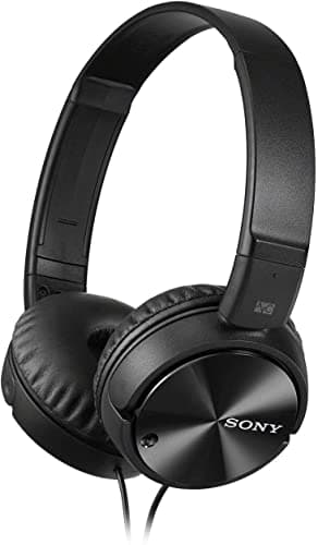 Sony MDR-ZX110NC Noise Cancelling Headphones with Neodymium Magnets and 30mm Speakers - Black (Renewed) - Image 2