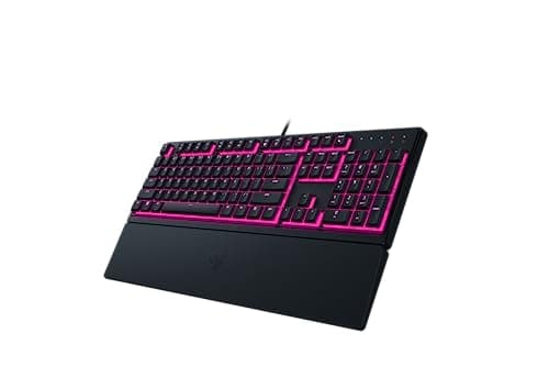 Razer Ornata V3 X - Low Profile Gamer Keyboard (Switches with Silent Membrane Switches, Ergonomic Wrist Rest, RGB Chroma, UV Varnished ABS Keys) AZERTY Keyboard | Black - Image 5