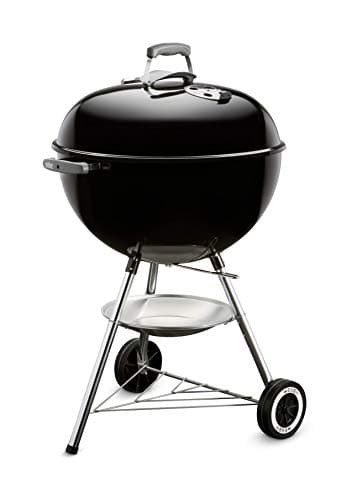 Weber Classic Kettle Charcoal Barbecue / Enamelled Steel Bowl and Lid, 57 cm Cooking Surface, One-Touch Cleaning System, Lid Thermometer, Tripod and Wheels, Black - Image 2