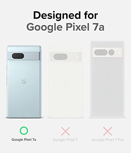 Ringke Case Compatible with Google Pixel 7a [Onyx] Anti-slip Shockproof Protection Rugged Flexible Ultra Thin Soft TPU Durable Case - Dark Green - Image 3