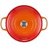 LE CREUSET Signature Enamelled Cast Iron Low Round Casserole, 30 cm, 6.2 L, Volcanic, 21179300902430 - Image 3