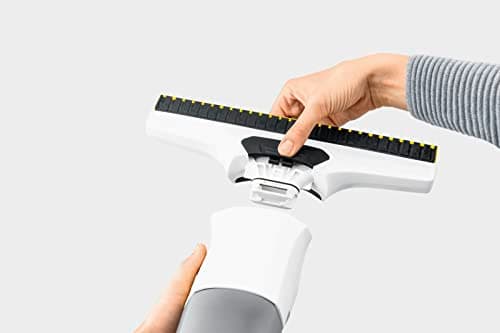 Kärcher Nettoyeur de Vitres Sans Fil WV 7 Signature Line, Autonomie : 100 min, Affichage LED, 2 Buses d'Aspiration, Pulvérisateur Avec 2 Bonnettes Microfibres, Grattoir, 20 ml de Concentré Nettoyant - Image 4