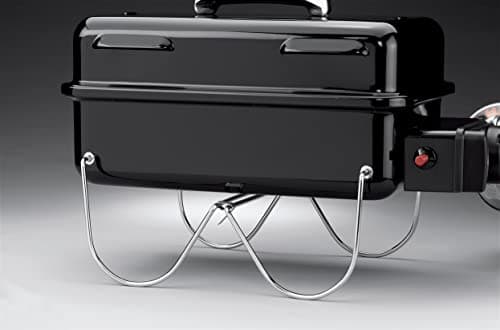 Weber Go‑Anywhere Portable Gas Barbecue/Barbecue with Folding Legs, Piezo Ignition, Durable Coating, Lightweight and Compact Outdoor Camping Barbecue, Cooking Surface 42 x 26 cm, Black - Image 7