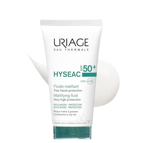 Uriage Hyseac Mattifying Fluid SPF50+ – Absorbs Excess Sebum, Mattes and Moisturizes – Protects against UVA/UVB Rays to Prevent the Bounce Effect – Lightweight and Non-Sticky – Combination to Oily Skin – 50 ml - Image 2