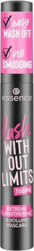 essence lash WITHOUT LIMITS TUBING Extreme Lengthening & Volume Mascara 04 Black Tubing Mascara, Black Mascara, Length, Volume, Smudge-Resistant, 12 ml - Image 3