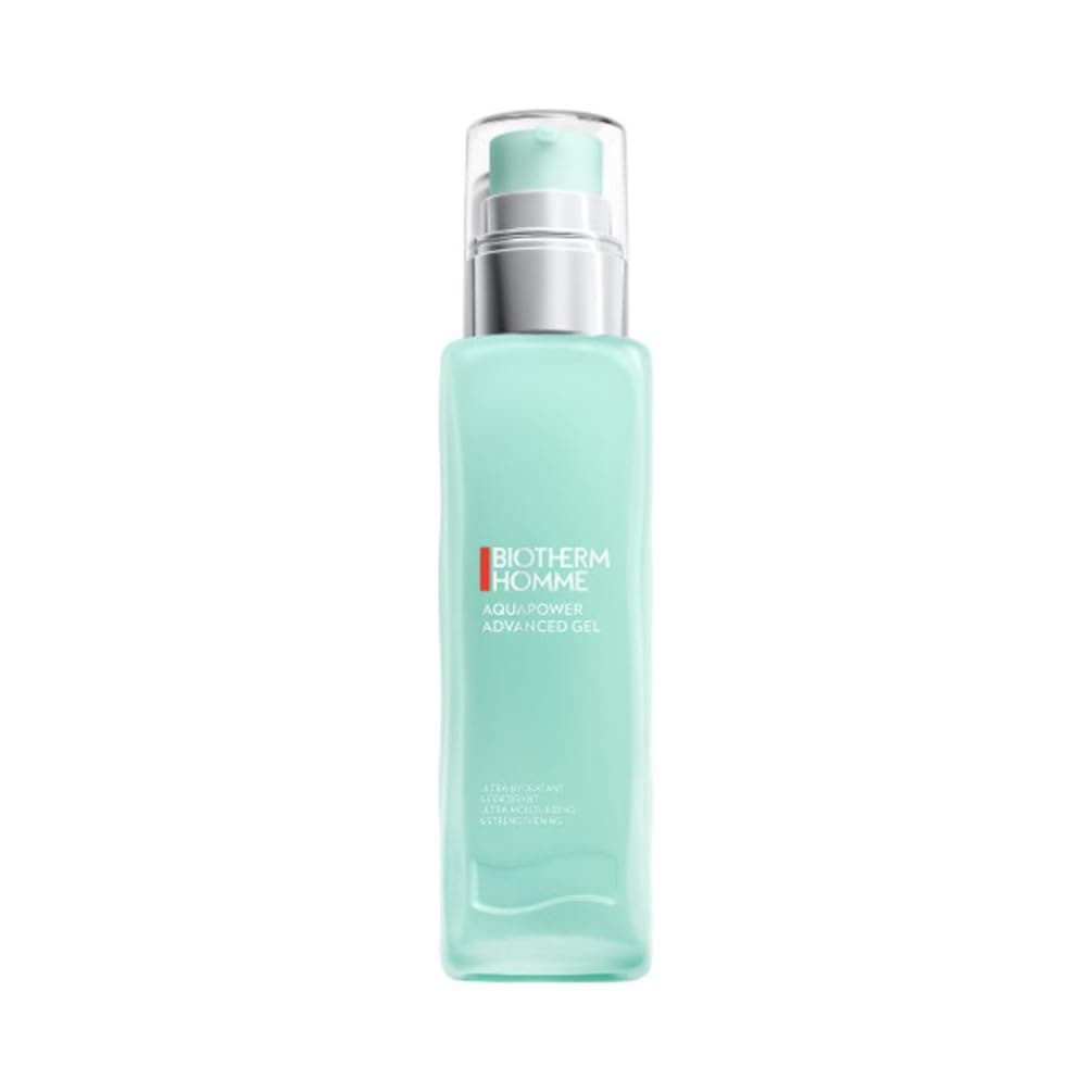 BIOTHERM MEN, Aquapower Advanced Gel, Men's Ultra-Moisturizing and Fortifying Gel, Men's Face Care, Normal to Combination Skin, Non-Sticky Texture, 75 ml