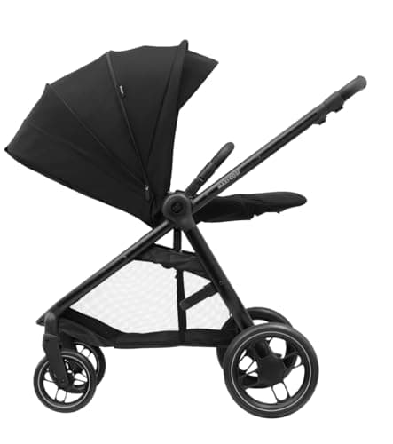 Maxi-Cosi Street Plus Stroller, 0-4 Years, 0-22 kg, One-Handed Foldable, Fits All Maxi-Cosi Baby Car Seats, 3 Recline Positions, Spacious XXL Basket, Essential Black - Image 7