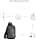 tomtoc Compact EDC Sling Bag, Minimalist Crossbody Shoulder Bag for Nintendo Switch OLED, 2024 11" iPad Pro M4, 11" iPad Air M2, Lightweight Water-Resistant Backpack for Daily Use, Black - Image 6