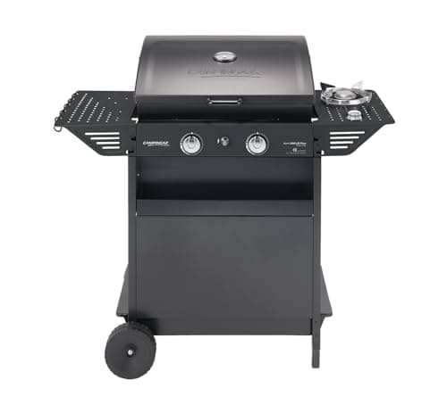 Campingaz Xpert 200 LS Plus Rocky Lava Stone Gas BBQ, BBQ Trolley with 2 Burners and 1 Late Burner, Lid + Thermometer, Folding Latte Tray, Pot 8,200 kW + 2.1 kW Late Burner. - Image 2