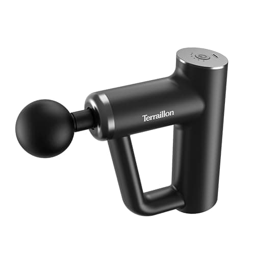 TERRAILLON - FITNESS MASSAGER - Multi-zone muscle massage gun, 6 massage speeds 1800-3200 RPM, Relieves and relaxes muscles, muscle recovery, 4 tips, USB-C. - Image 5