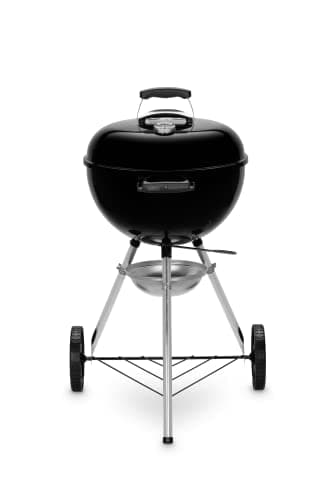 Weber Kettle E-4710 Original Charcoal Barbecue / Enamelled Steel Lid and Bowl 47 cm Cooking Surface One-Touch Cleaning System Lid Thermometer Tripod Black - Image 3