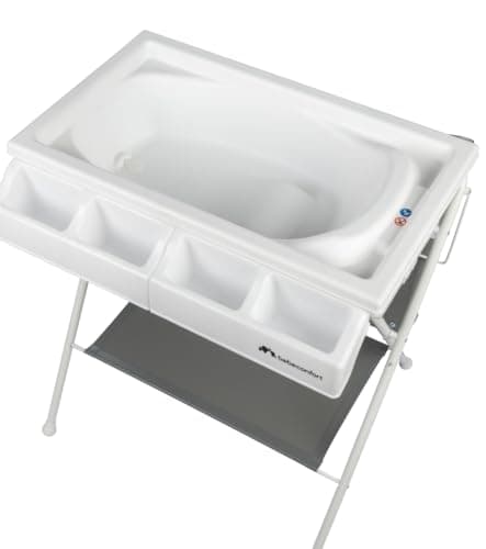 Bébé Confort Bellis 2-in-1 Bath and Changing Table for Babies 0-12 Months (Max. 11 kg), Compact Folding, Easy Storage, Multiple Storage Compartments, Mineral Grey - Image 5