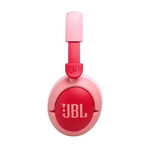 JBL Junior 470 NC, Casque Supra-auriculaire sans Fil Bluetooth pour Enfants, Réduction Active du Bruit, Micro intégré, 50 h d'autonomie, JBL Safe Sound, limiteur de Volume, Set d'autocollants, Rose - Image 8