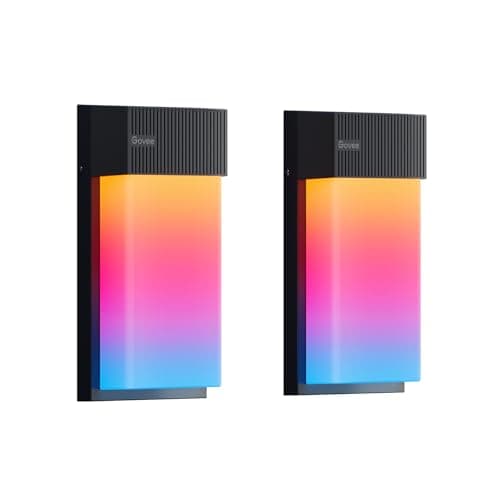 Govee RGBIC Outdoor Wall Light, Smart Wall Light 1500LM with 45 Scene Modes, IP65 Waterproof, DIY Light Effects, Works with Alexa, Google Assistant and Matter, 2 Packs - Image 3