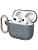 RHINOSHIELD Carabiner Case Compatible with Apple [AirPods 4] | Military Grade Protection Shock Proof Scratch Resistant Wireless Charging - [Silver Grey, Standard Set] - Image 2