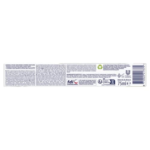 Signal Nature Elements Dentifrice Charbon Blancheur et Detox, Tube de 75ml (Lot de 2) - Image 4