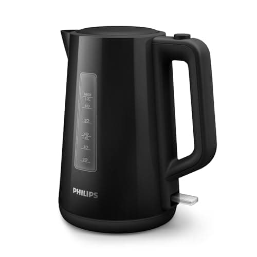 Philips Series 3000 Kettle, 1.7 l Spring Lid, Flat Heating Element, Indicator Light, Removable Filter, Multiple Security Systems, Black (HD9318/20) - Image 3