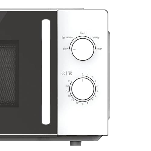 Candy Idea CMW20SMWLI Microwave Oven 700 W 20 L, Defrost Function, Glass Turntable, 5 Power Levels, White and Black, Elegant Design - Image 8