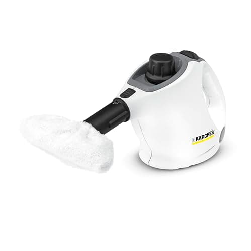 Kärcher Nettoyeur Vapeur SC 1 EasyFix Blanc, Pression Vapeur : 3 bar, Temps de Préchauffage : 3 min, Puissance : 1 200 W, Surface : 20 m², Réservoir : 200 ml, avec Kit de Nettoyage de Sol EasyFix - Image 4