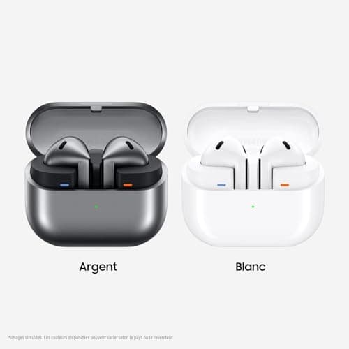 Samsung Galaxy Buds3, Wireless Earbuds, Active Noise Cancelling, Bluetooth, White, Audio 360, Galaxy AI, Mains Charger Included, (FR Version) [Amazon Exclusive] - Image 5