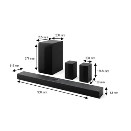 Barre de son - LG - S70TR - 5.1.1 - Canaux Dolby Atmos avec enceintes arrieres - 500 W - Caisson de basses sans fil - Image 6