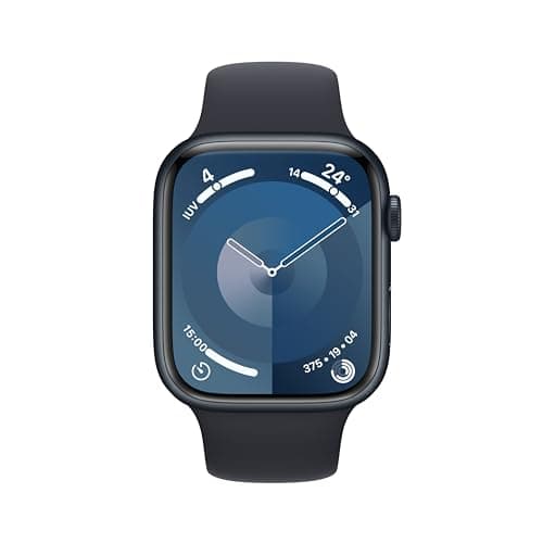 Apple Watch Series 9 [GPS + Cellular, 45mm] Midnight Alluminum Case with Midnight Sport Strap, M/L (Refurbished) - Image 3