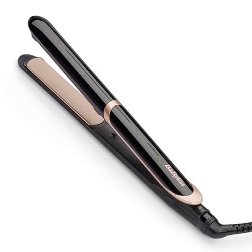 BaByliss Lisseur Cheveux Super Smooth- Technologie ionique anti-frisottis, Tapis thermorésistant, Plaques en céramique pour un lissage parfait, Chauffe ultra-rapide, Températures de 140-235°C, ST393E - Image 2