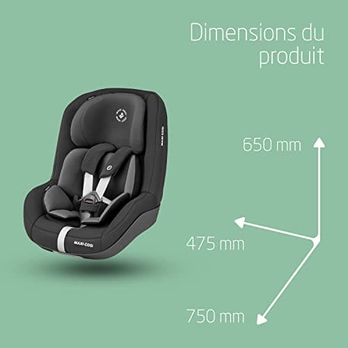 Maxi-Cosi Pearl Pro² i-Size, ISOFIX Group 1 Car Seat, Rear and Road Facing, 6 Months to 4 Years (67-105 cm), Authentic Black - Image 8
