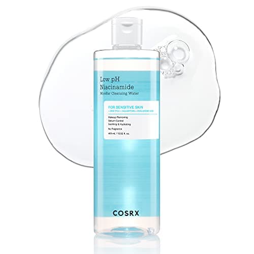 COSRX Low pH Niacinamide Micellar Cleansing Water 13.52fl.oz/400ml, Nettoyage quotidien doux du visage Lavage pour peau sensible, contrôle du sébum, paraben Gratuit, Korean Skincare - Image 3
