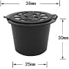 Zalati 6 Pieces Refillable Coffee Capsules Reusable Coffee Filters with Spoon and Brush for Compatible Nespresso OriginalLine Cups - Image 5