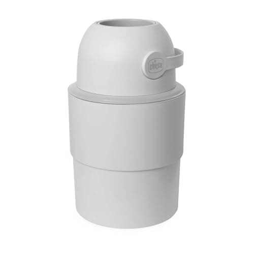 Chicco Telescopic Nappy Bin, Compact Odour Proof, Nappy Disposal, Foldable and Space-Saving Bin, No Need for Refills, Uses Normal Bin Liners, Grey - Image 3