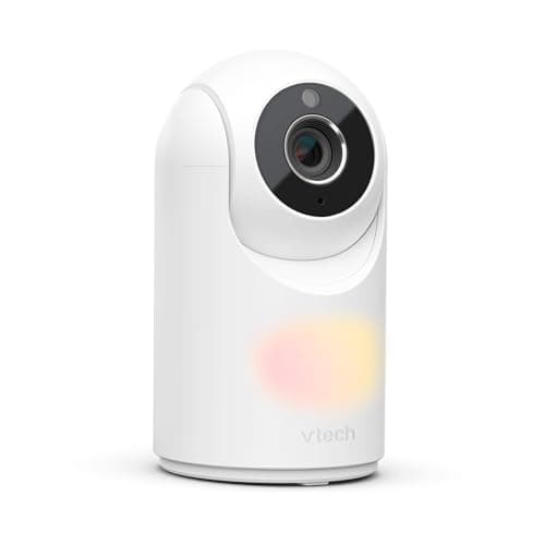 VTech VM7467 Baby Monitor with 7" LCD Screen, Panoramic Tilt Remote Zoom, 178° Wide Angle View, Soothing Sounds and Lullabies, Multi-Color Night Light, Two-Way Talk, - Image 3