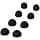 kwmobile 8 x Replacement Silicone Eartips for Sennheiser Momentum True Wireless 4 Black - Image 4