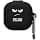 kwmobile Earphone Case Compatible with Samsung Galaxy Buds FE Case - Silicone Protective Case - White-Black-Black - Image 2